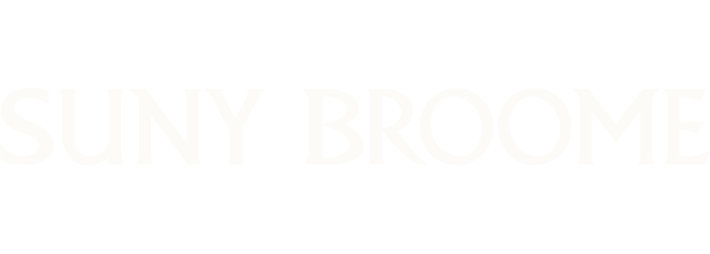 SUNY Broome Community College white logo.