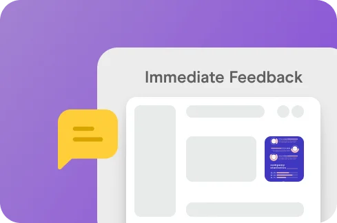 Instant Feedback Icon.
