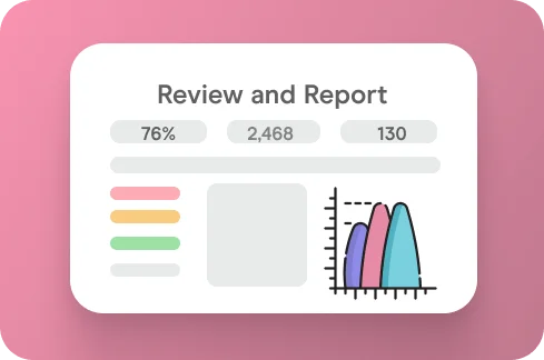 Review and Report illustration.