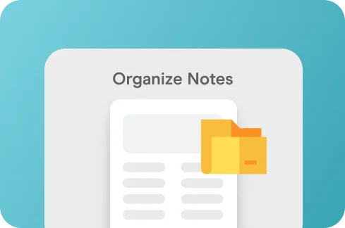 Organize Notes illustration.