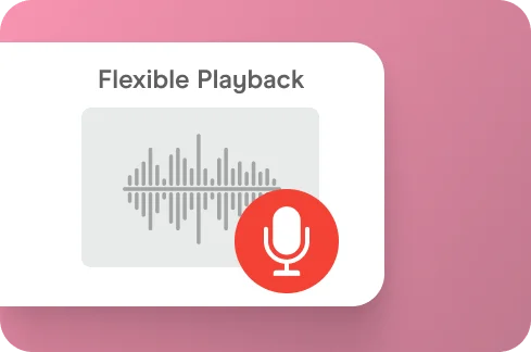 Flexible Playback illustration.