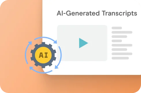 AI-Generated Transcripts illustration.