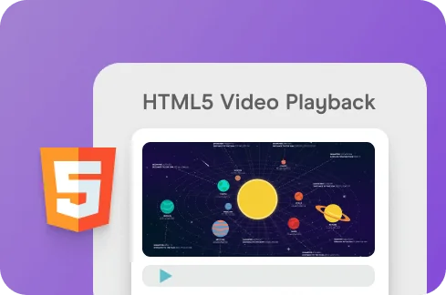 HTML5 Playback Icon.